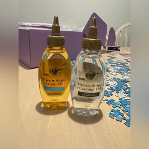 Mirror Shine Hair Oil Set - Argan and Coconut